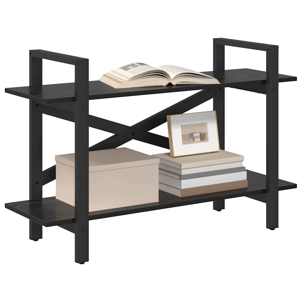 Bookshelf Black Oak 100 x 33.5 x 64 cm Engineered Wood