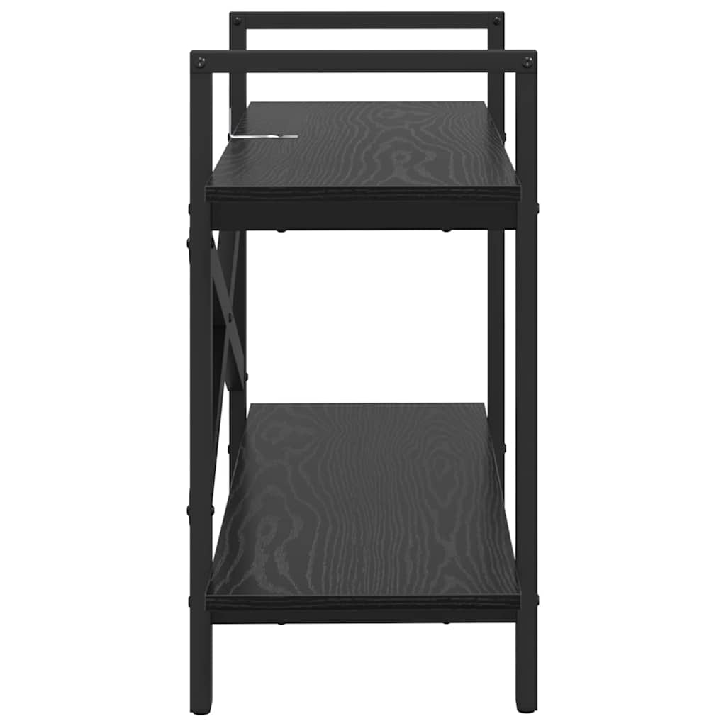 Bookshelf Black Oak 100 x 33.5 x 64 cm Engineered Wood