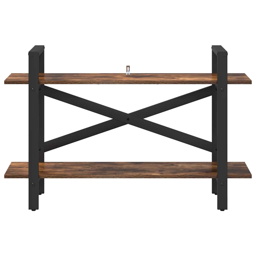 Bookshelf Smoked Oak 100 x 33.5 x 64 cm Engineered Wood
