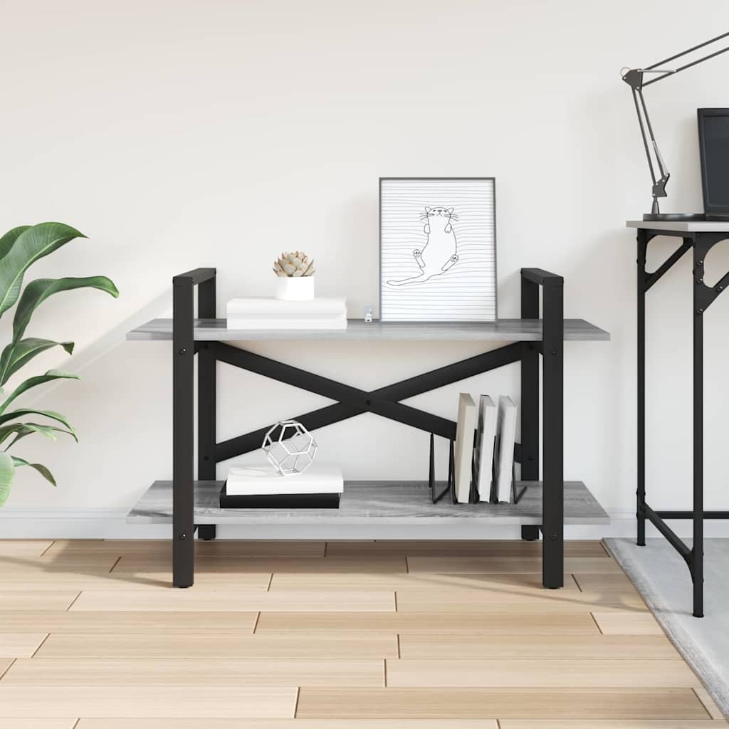 Bookshelf Grey Sonoma 100 x 33.5 x 64 cm Engineered Wood