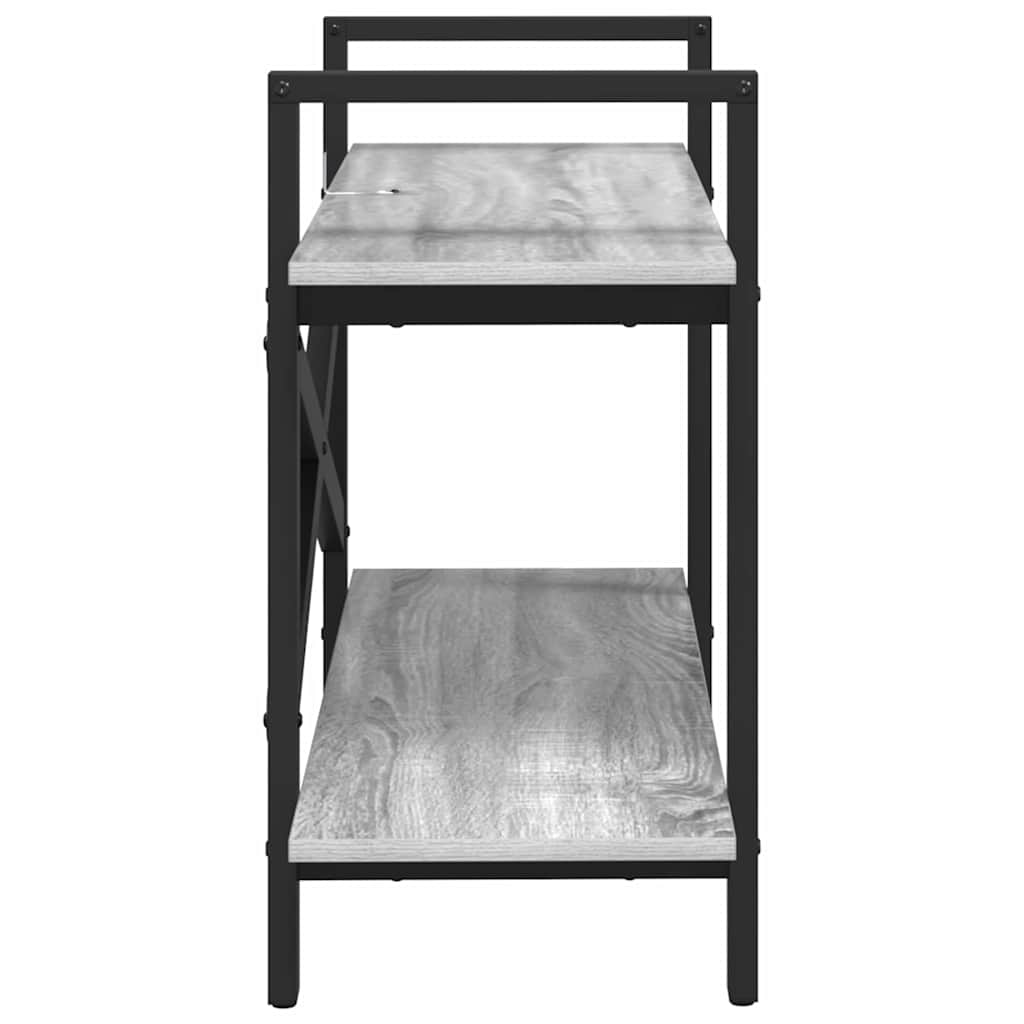 Bookshelf Grey Sonoma 100 x 33.5 x 64 cm Engineered Wood