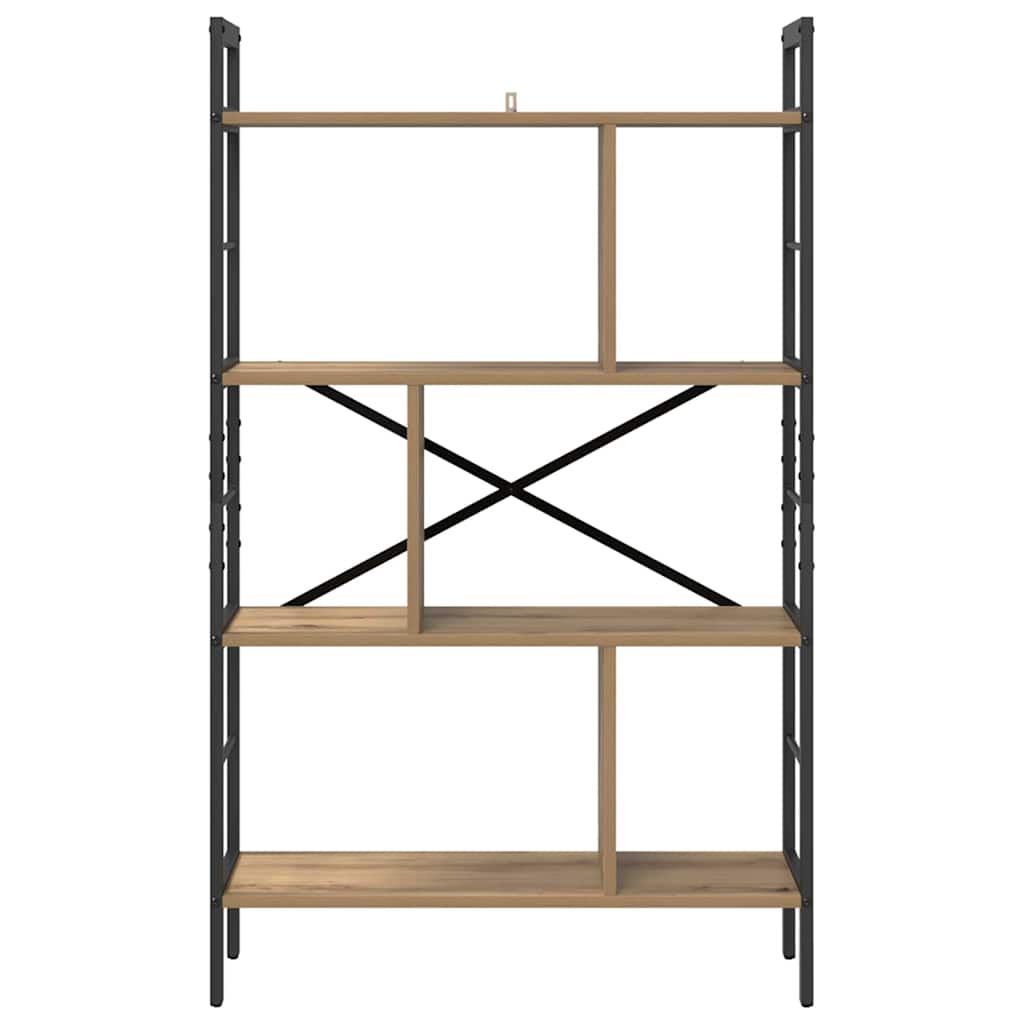 Bookshelf 7-Tier 75 x 30 x 123.5 cm Engineered Wood Artisan Oak