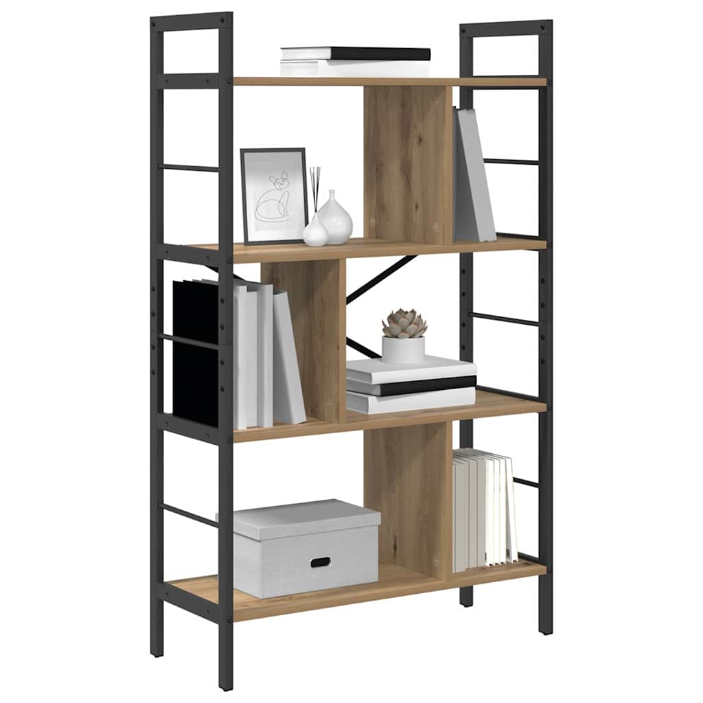 Bookshelf 7-Tier 75 x 30 x 123.5 cm Engineered Wood Artisan Oak