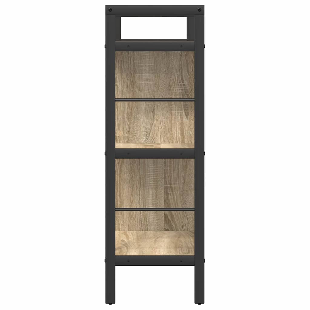 Bookshelf 5-Tier 75 x 30 x 91 cm Engineered Wood Sonoma Oak