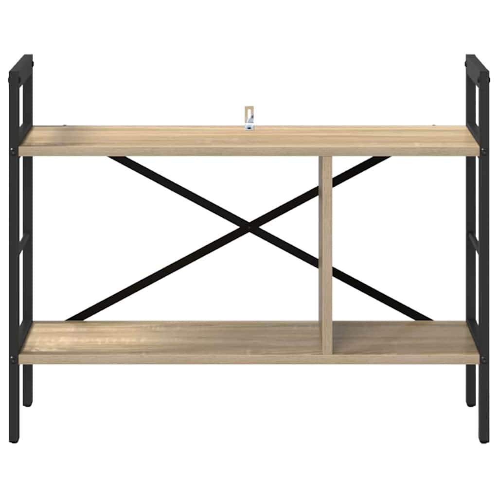 Bookshelf 3-Tier 75 x 30 x 58.5 cm Engineered Wood Sonoma Oak