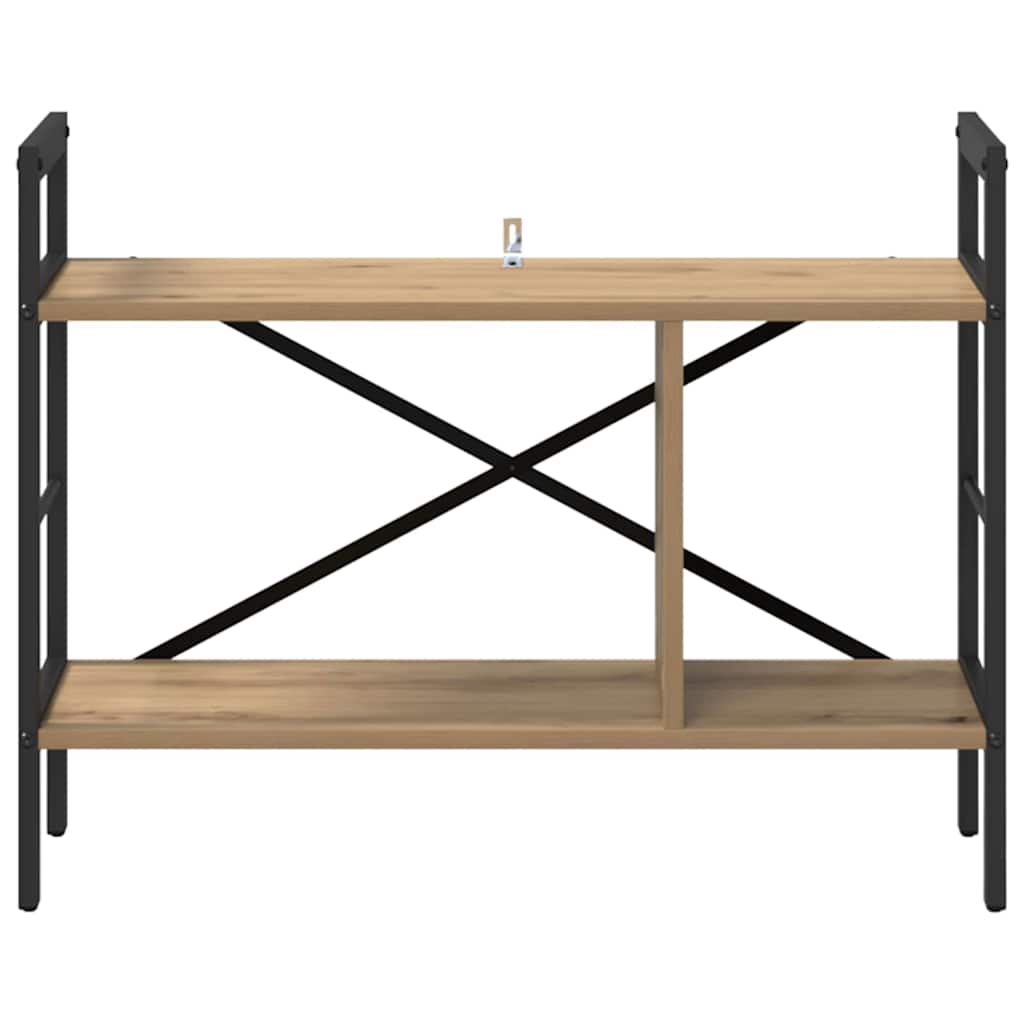 Bookshelf 3-Tier 75 x 30 x 58.5 cm Engineered Wood Artisan Oak