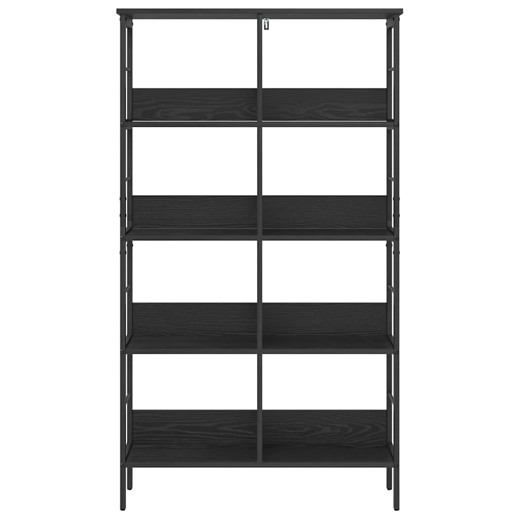 Bookshelf Black Oak 82 x 32 x 144.5 cm Engineered Wood