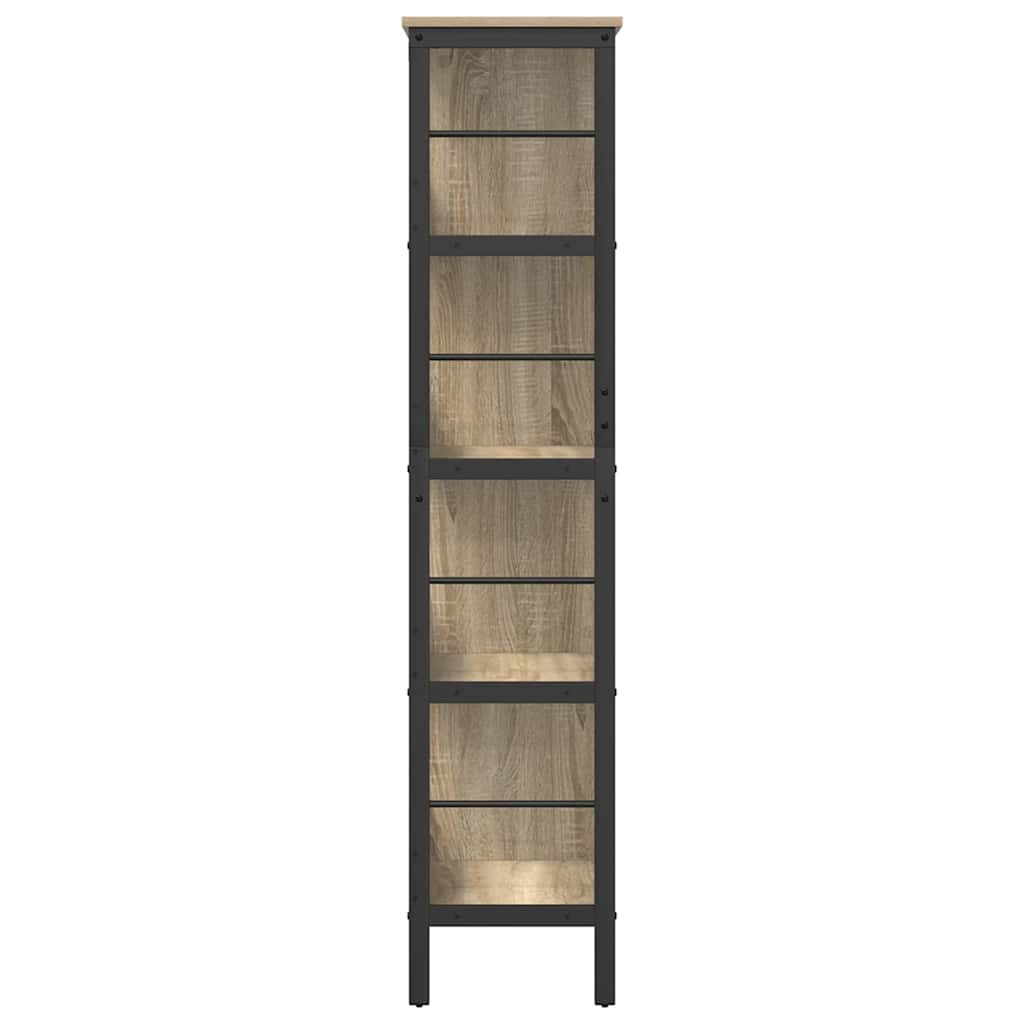 Bookshelf Sonoma Oak 82 x 32 x 144.5 cm Engineered Wood