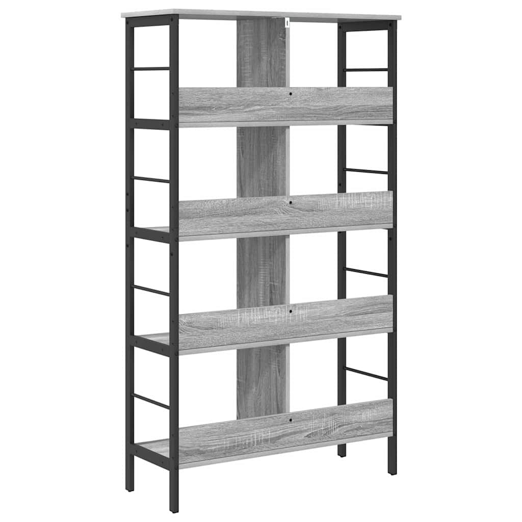 Bookshelf Grey Sonoma 82 x 32 x 144.5 cm Engineered Wood
