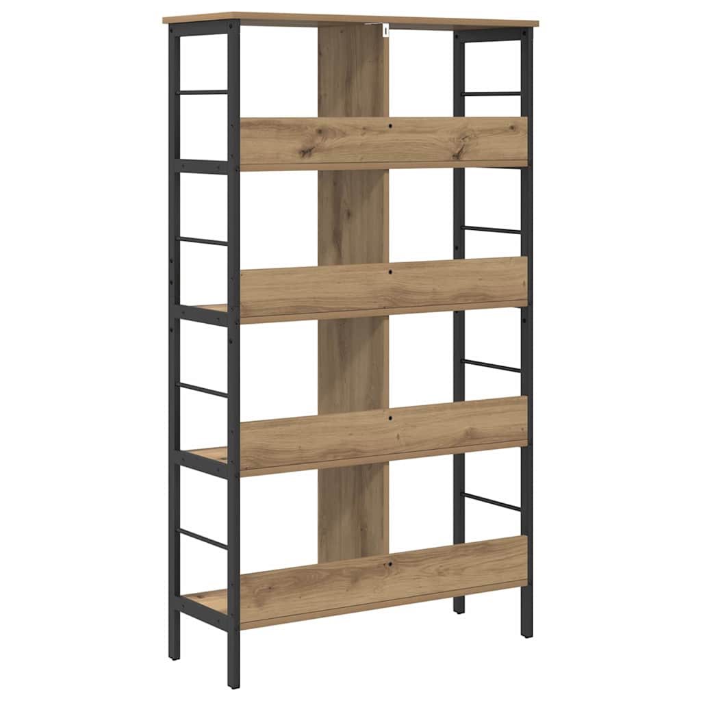 Bookshelf 8-Tier 82 x 32 x 144.5 cm Engineered Wood Artisan Oak