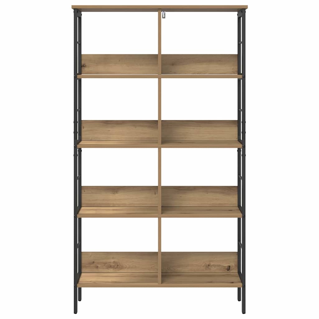 Bookshelf 8-Tier 82 x 32 x 144.5 cm Engineered Wood Artisan Oak