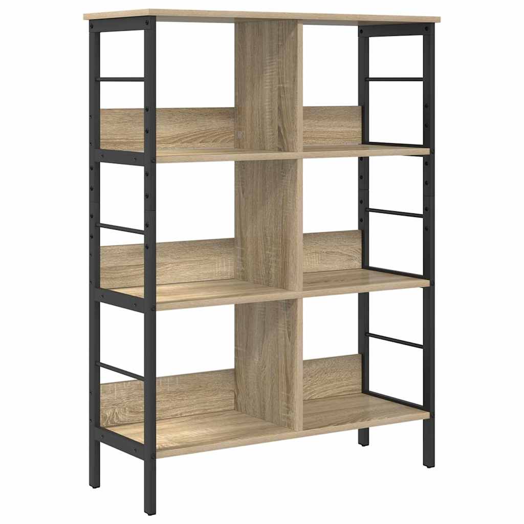 Bookshelf Sonoma Oak 82 x 32 x 112 cm Engineered Wood