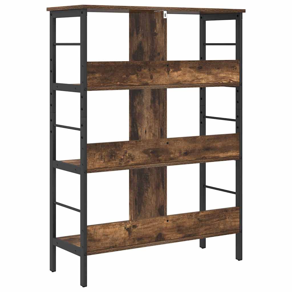 Bookshelf Smoked Oak 82 x 32 x 112 cm Engineered Wood