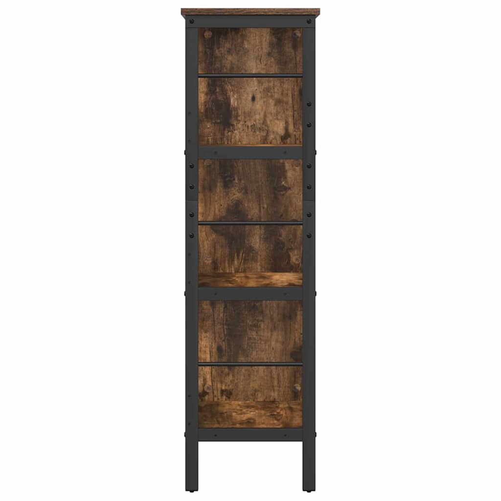Bookshelf Smoked Oak 82 x 32 x 112 cm Engineered Wood