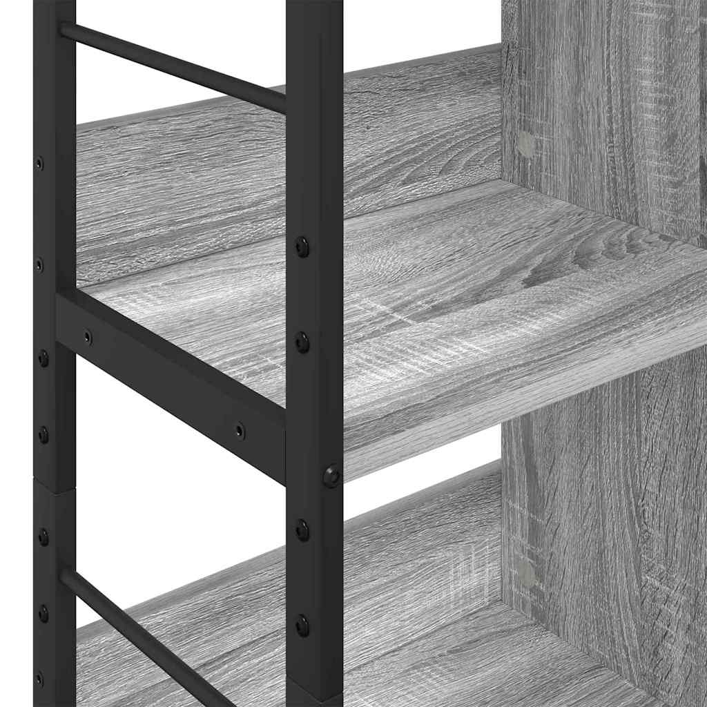 Bookshelf Grey Sonoma 82 x 32 x 112 cm Engineered Wood