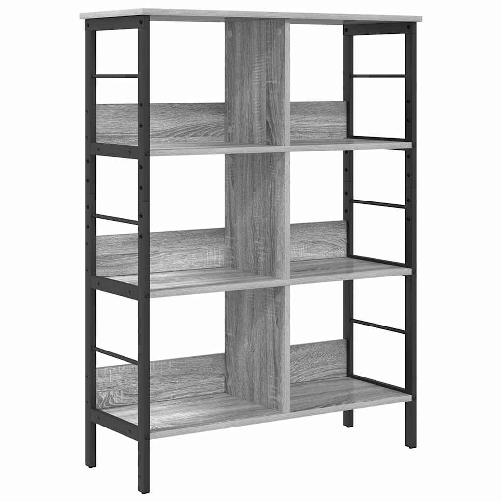 Bookshelf Grey Sonoma 82 x 32 x 112 cm Engineered Wood