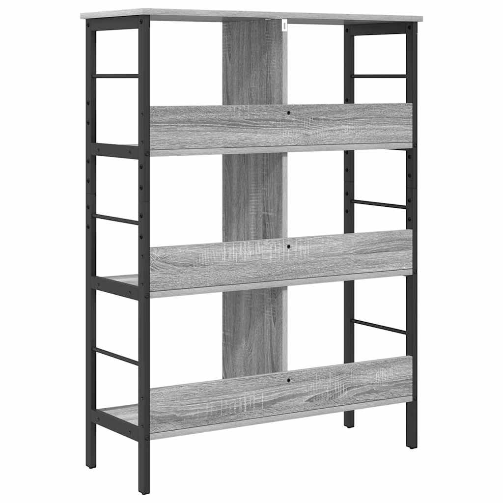 Bookshelf Grey Sonoma 82 x 32 x 112 cm Engineered Wood