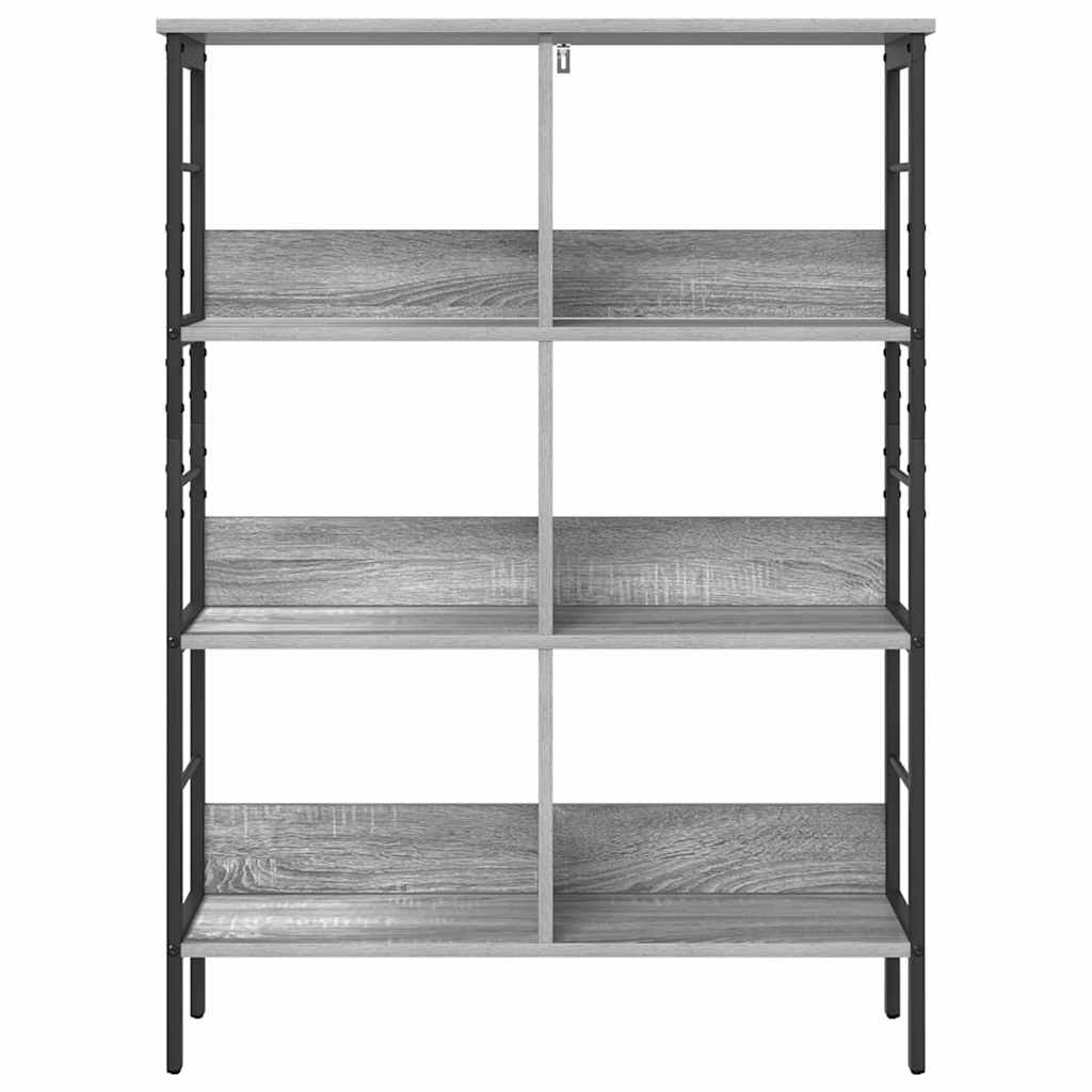 Bookshelf Grey Sonoma 82 x 32 x 112 cm Engineered Wood