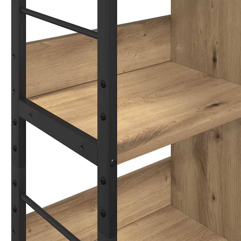 Bookshelf 6-Tier 82 x 32 x 112 cm Engineered Wood Artisan Oak