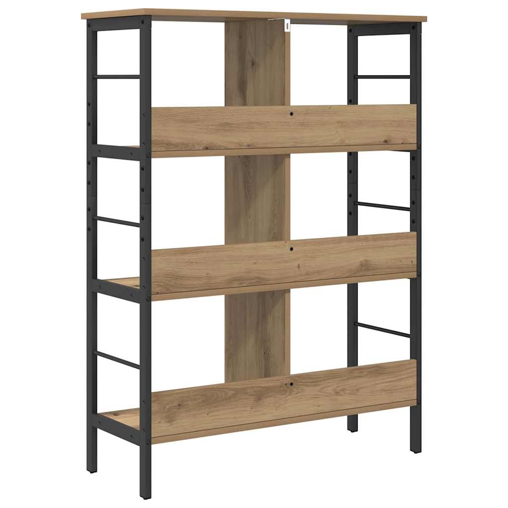 Bookshelf 6-Tier 82 x 32 x 112 cm Engineered Wood Artisan Oak