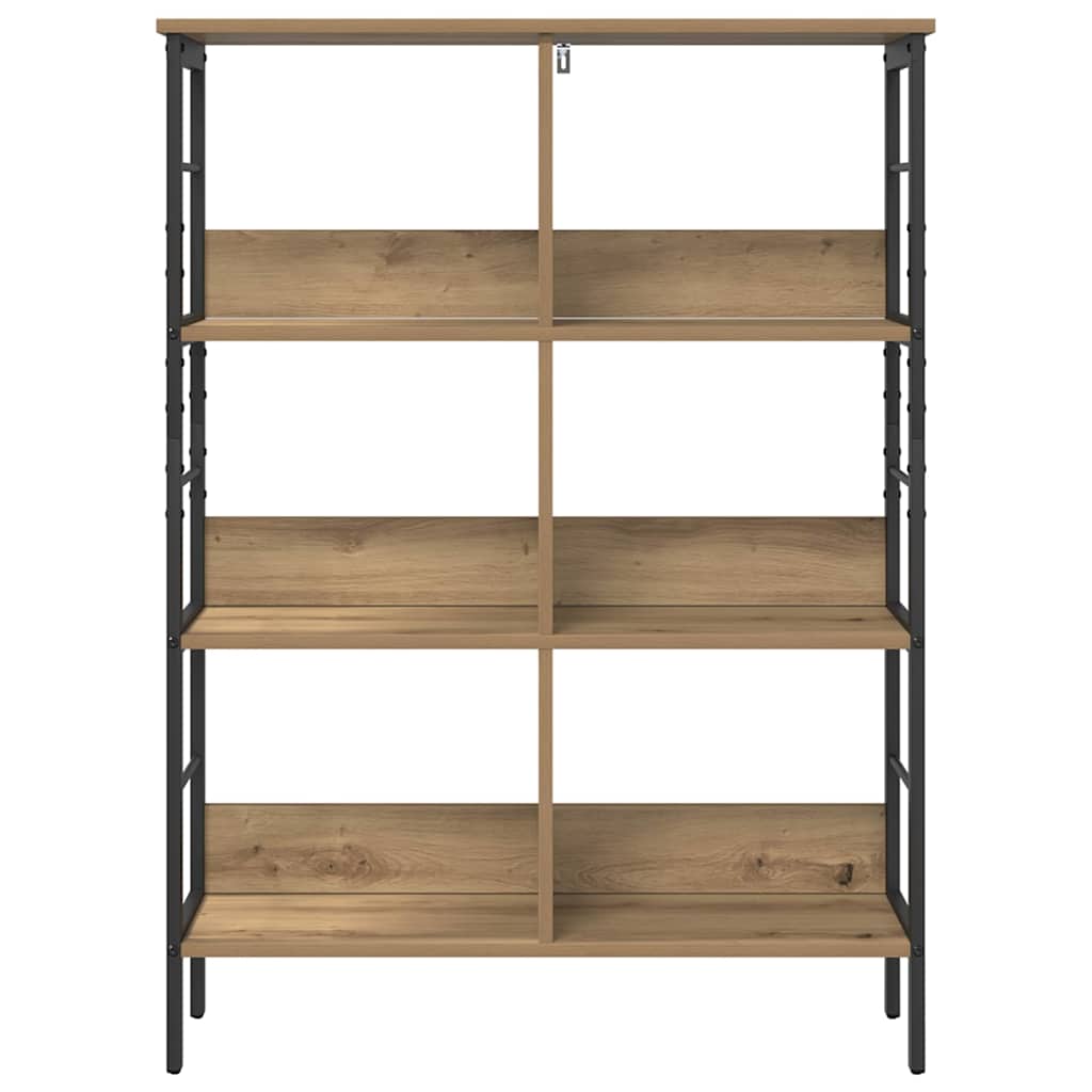 Bookshelf 6-Tier 82 x 32 x 112 cm Engineered Wood Artisan Oak