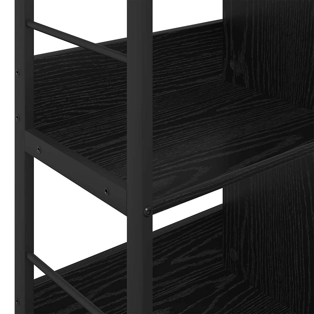 Bookshelf Black Oak 82 x 32 x 79 cm Engineered Wood