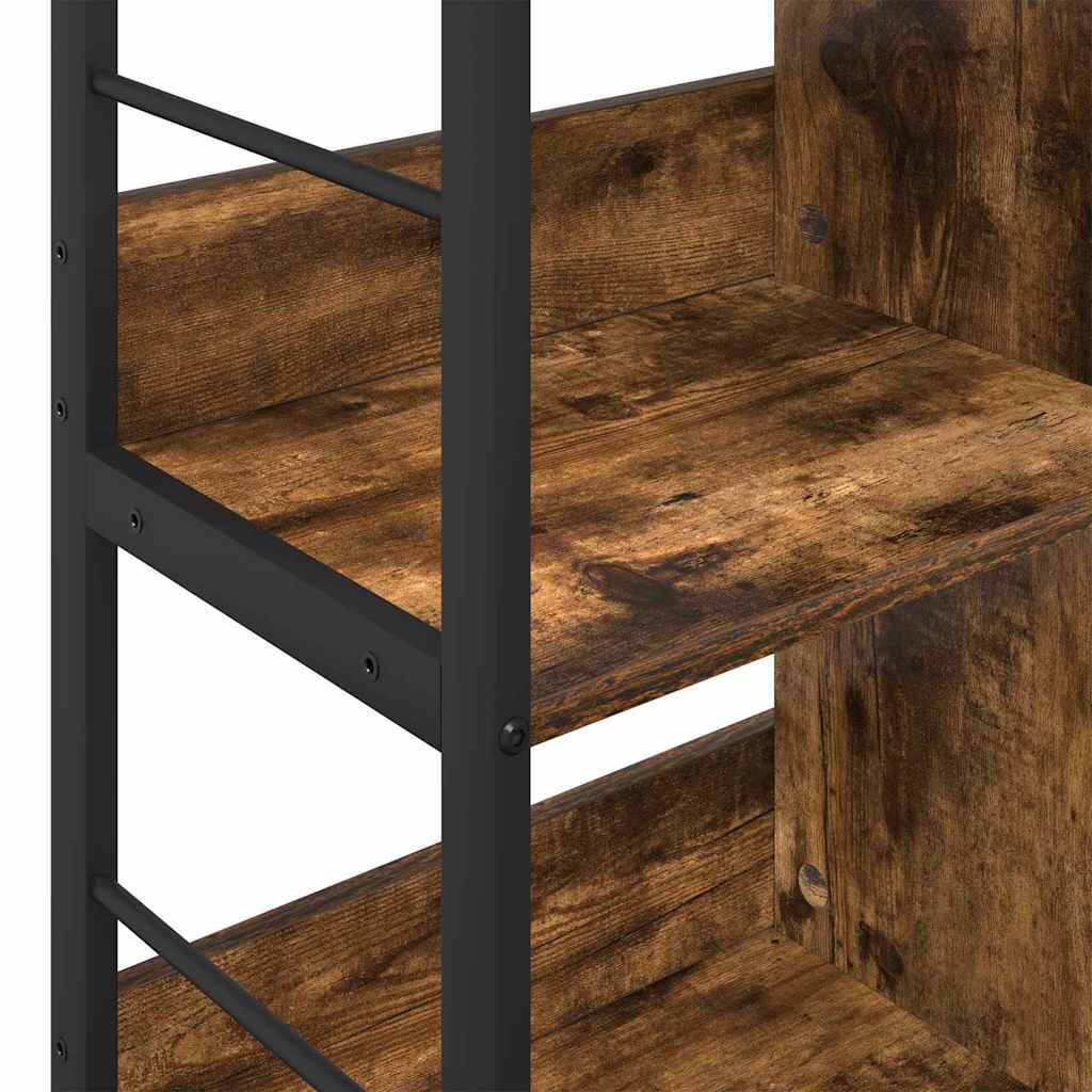 Bookshelf Smoked Oak 82 x 32 x 79 cm Engineered Wood