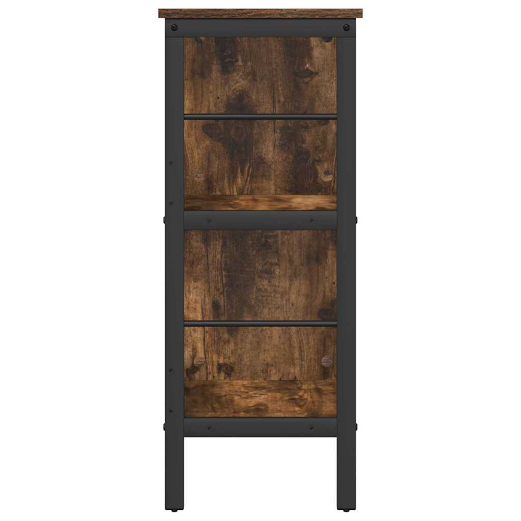 Bookshelf Smoked Oak 82 x 32 x 79 cm Engineered Wood