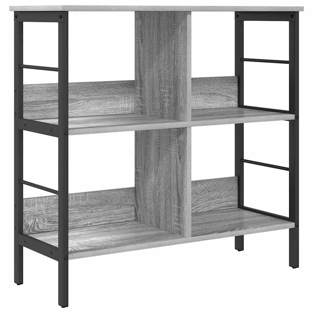Bookshelf Grey Sonoma 82 x 32 x 79 cm Engineered Wood