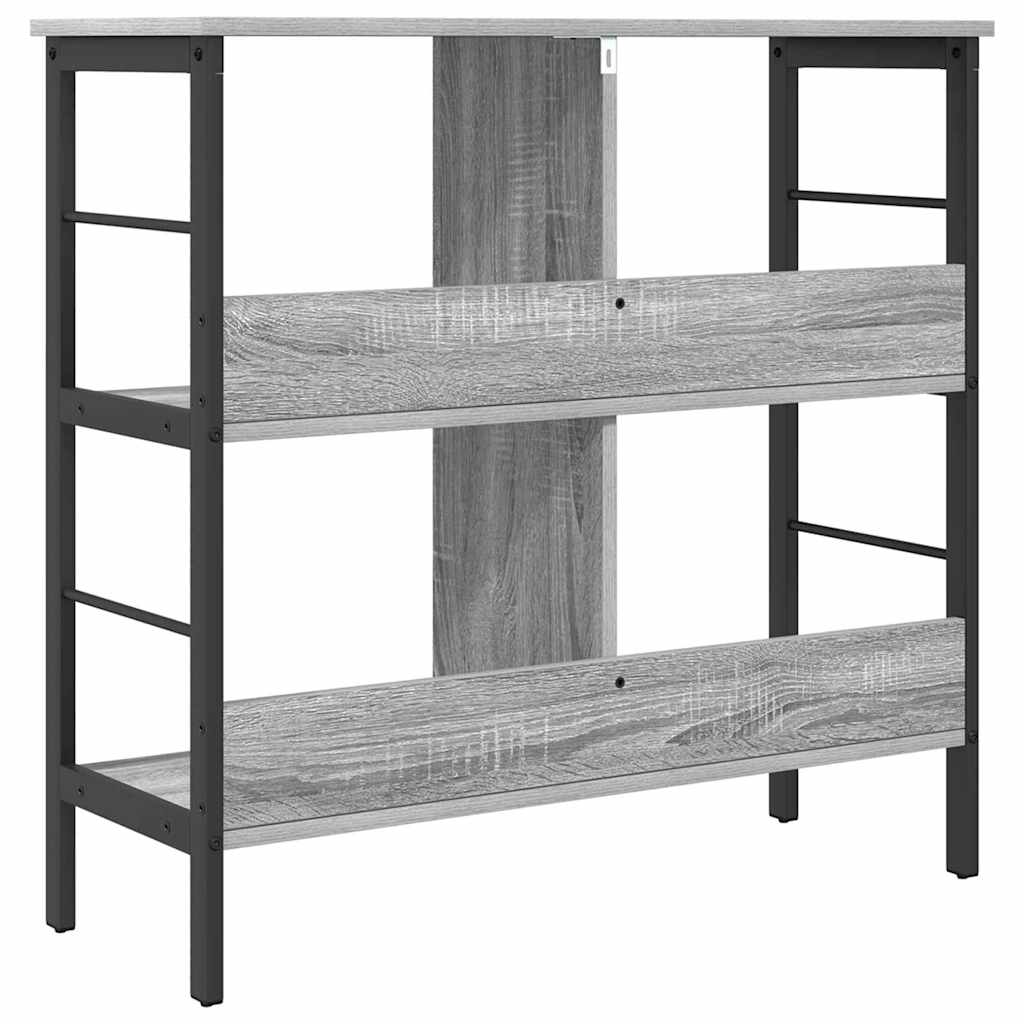 Bookshelf Grey Sonoma 82 x 32 x 79 cm Engineered Wood