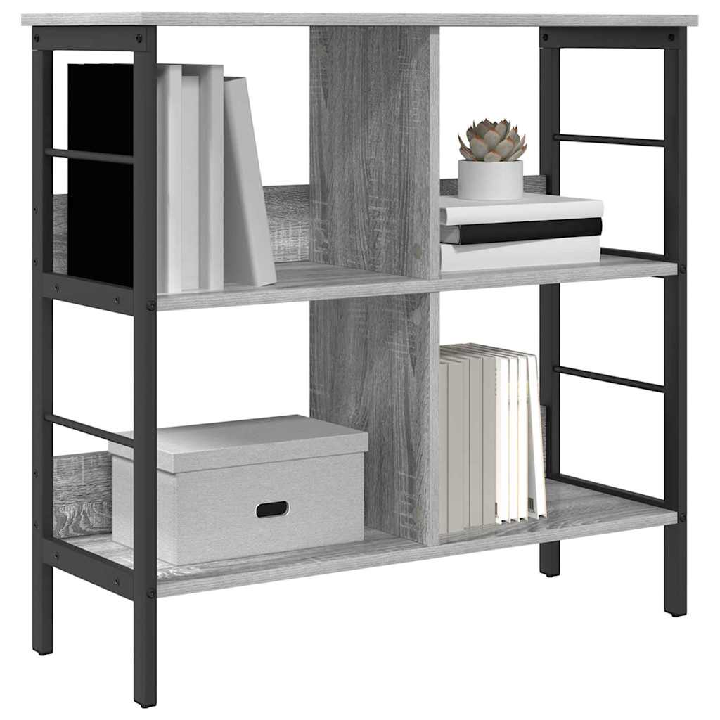 Bookshelf Grey Sonoma 82 x 32 x 79 cm Engineered Wood