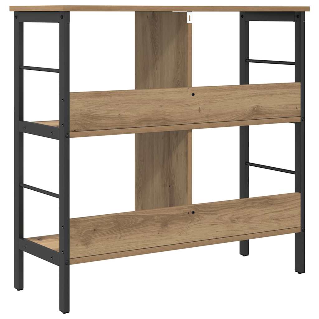 Bookshelf 4-Tier 82 x 32 x 79 cm Engineered Wood Artisan Oak