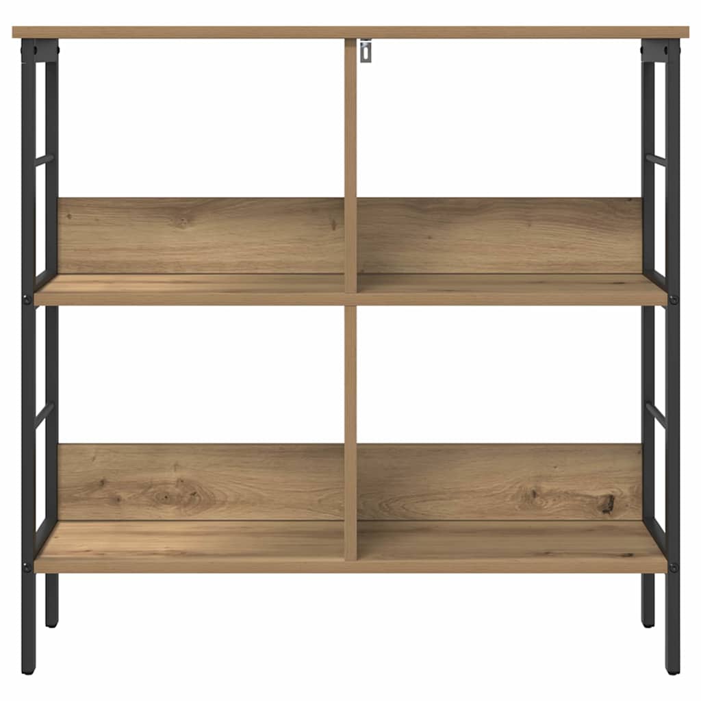 Bookshelf 4-Tier 82 x 32 x 79 cm Engineered Wood Artisan Oak