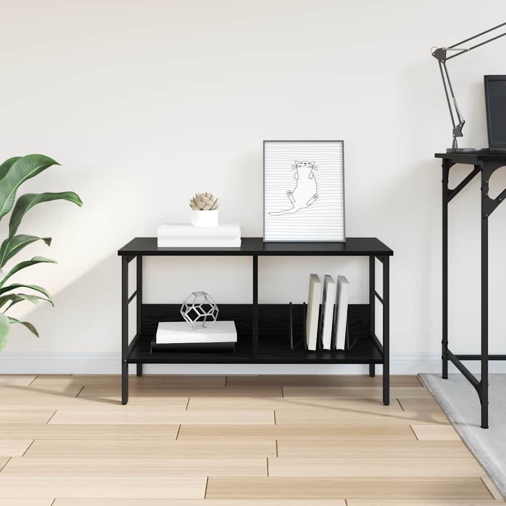 Bookshelf Black Oak 82 x 32 x 47 cm Engineered Wood