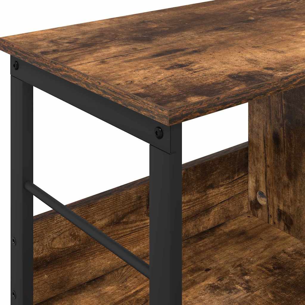 Bookshelf Smoked Oak 82 x 32 x 47 cm Engineered Wood