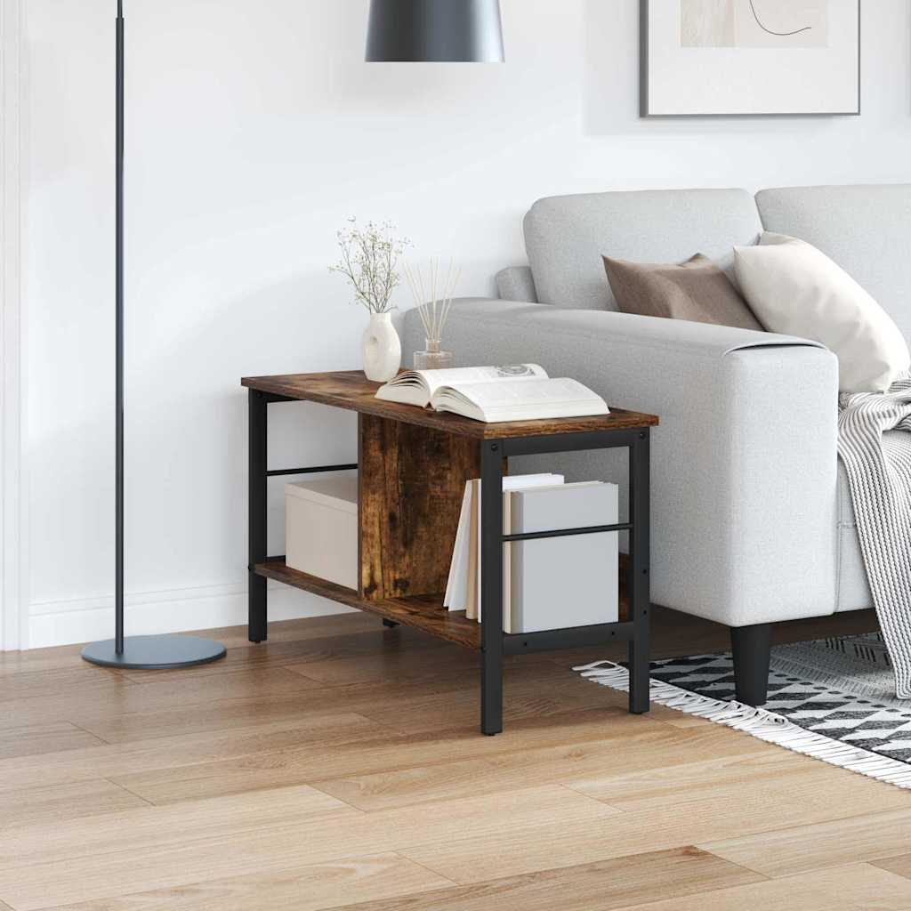 Bookshelf Smoked Oak 82 x 32 x 47 cm Engineered Wood