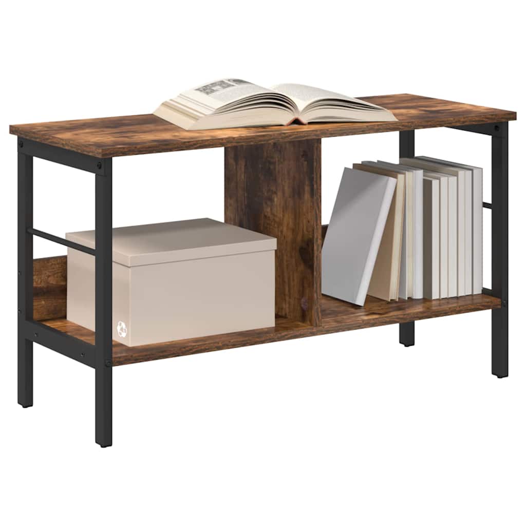 Bookshelf Smoked Oak 82 x 32 x 47 cm Engineered Wood