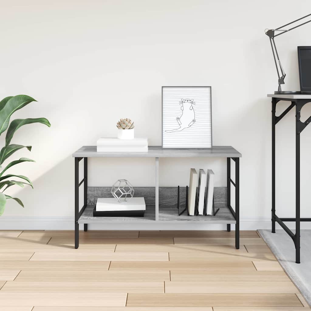 Bookshelf Grey Sonoma 82 x 32 x 47 cm Engineered Wood