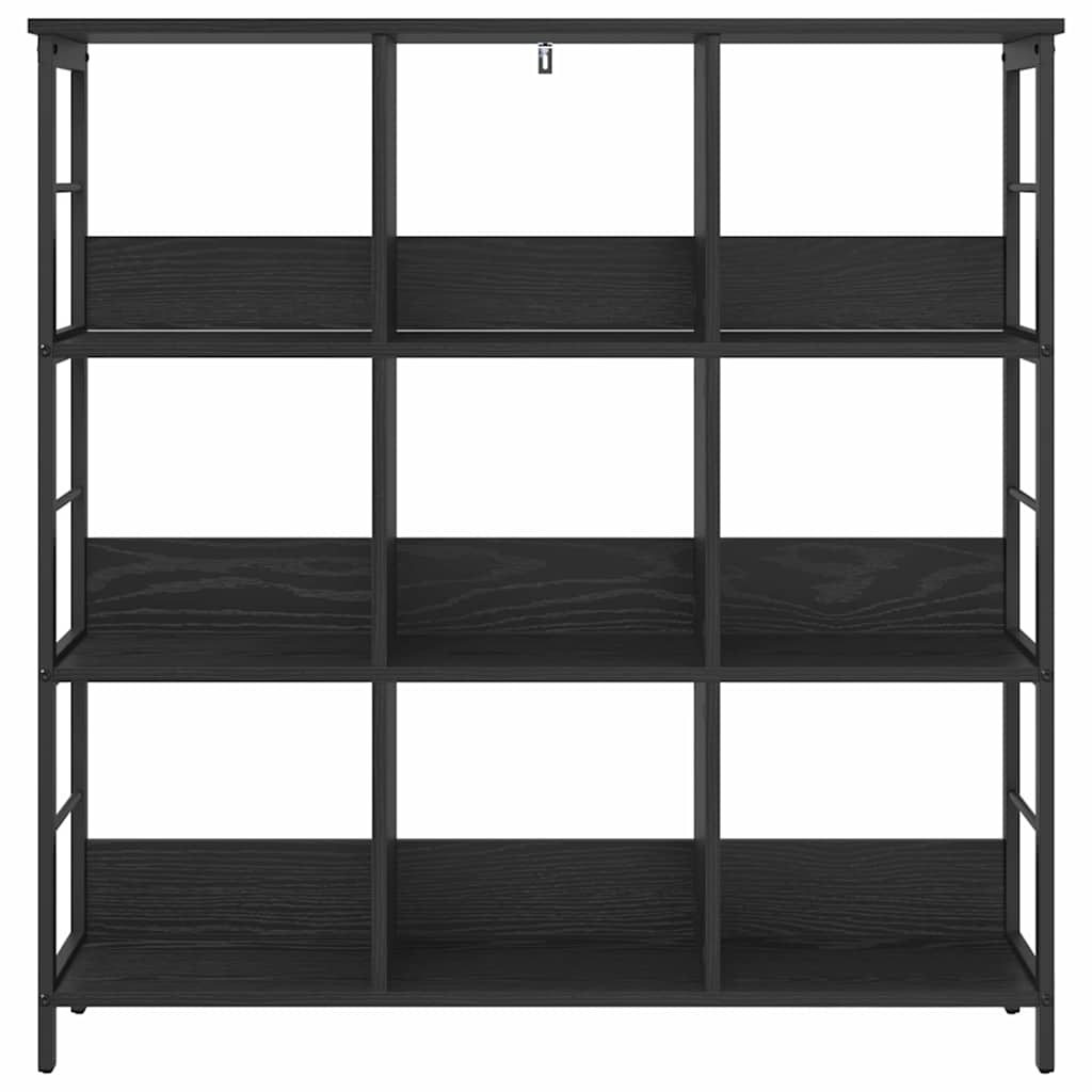 Bookshelf Black Oak 102 x 32 x 104.5 cm Engineered Wood