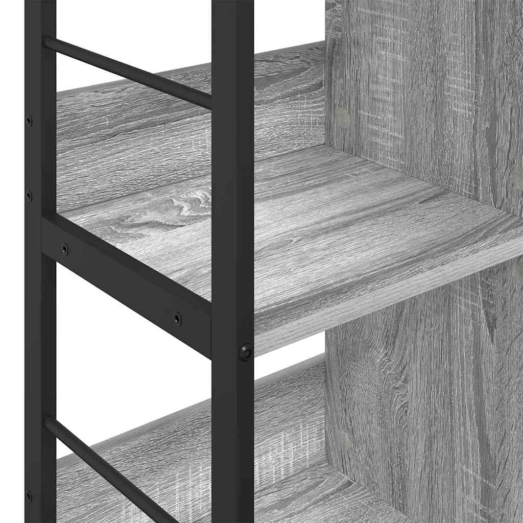 Bookshelf 6-Tier 102 x 32 x 72.5 cm Engineered Wood Grey Sonoma