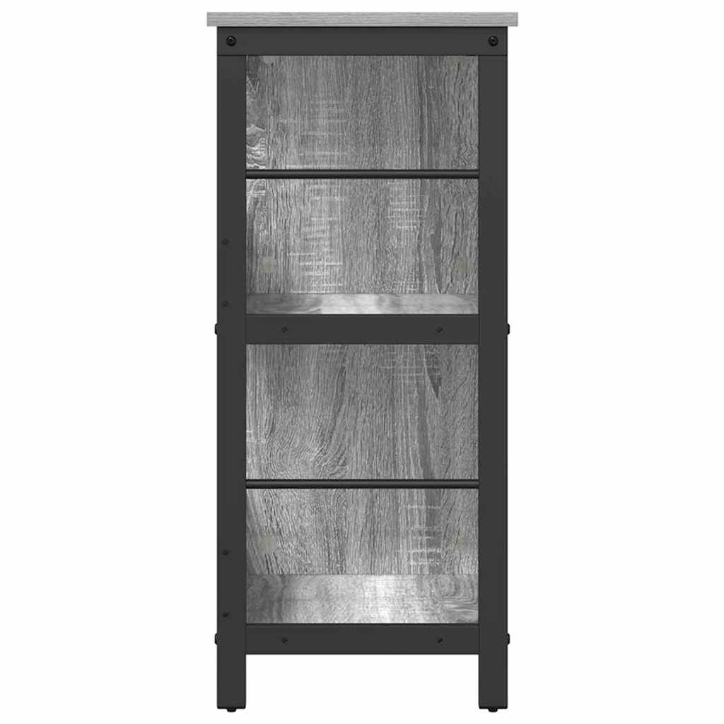 Bookshelf Grey Sonoma 102 x 32 x 72.5 cm Engineered Wood