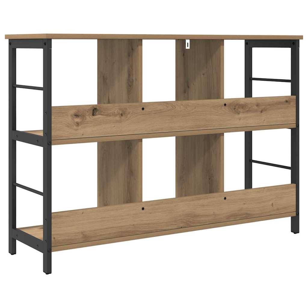 Bookshelf 6-Tier 102 x 32 x 72.5 cm Engineered Wood Artisan Oak