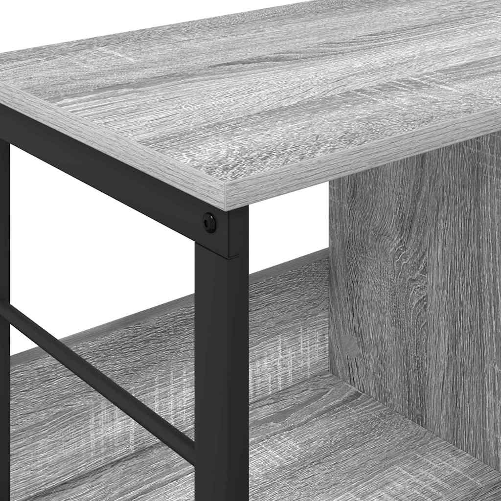 Bookshelf Grey Sonoma 102 x 32 x 40.5 cm Engineered Wood