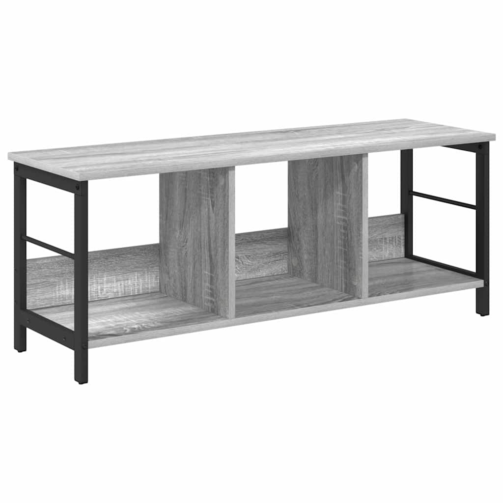 Bookshelf Grey Sonoma 102 x 32 x 40.5 cm Engineered Wood