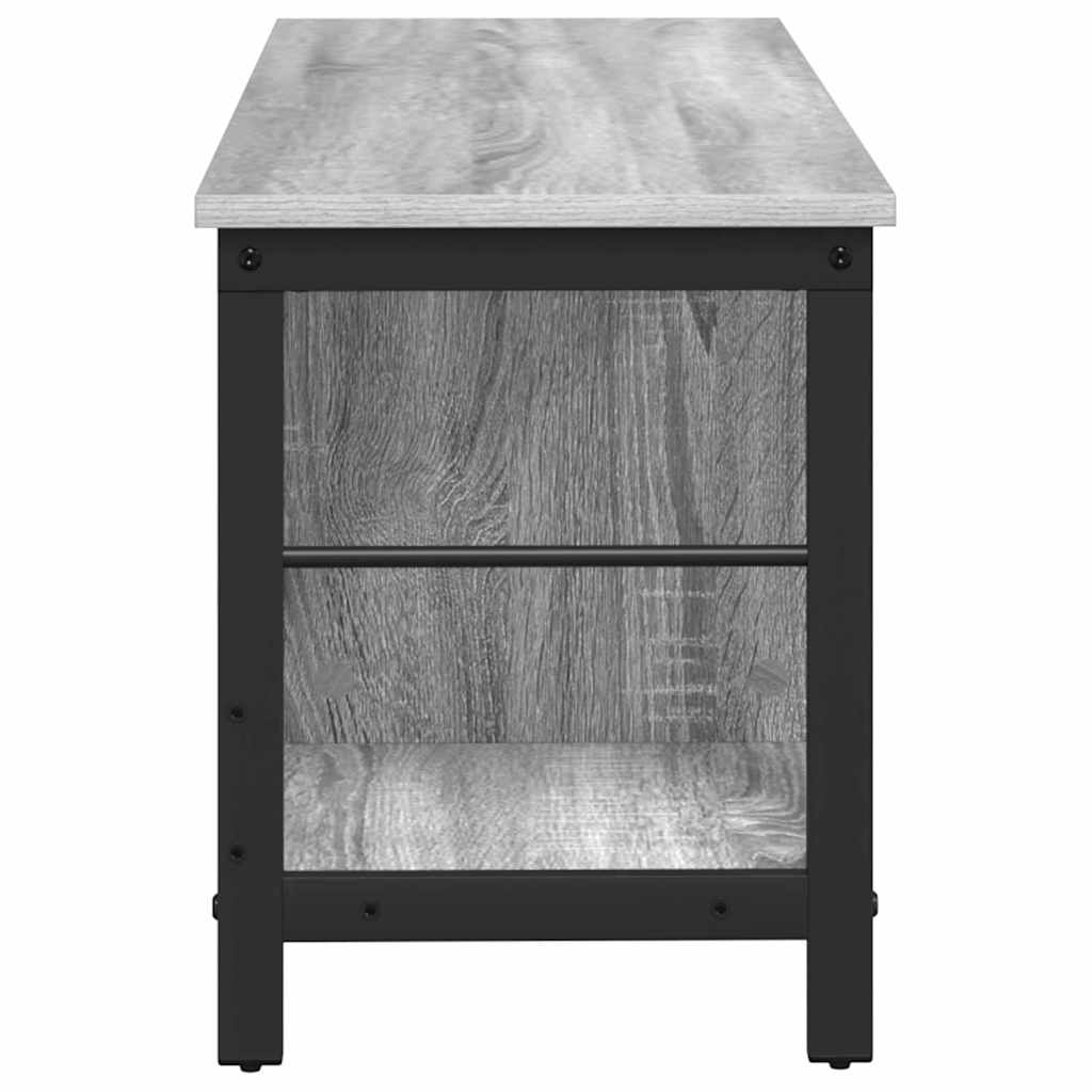 Bookshelf Grey Sonoma 102 x 32 x 40.5 cm Engineered Wood