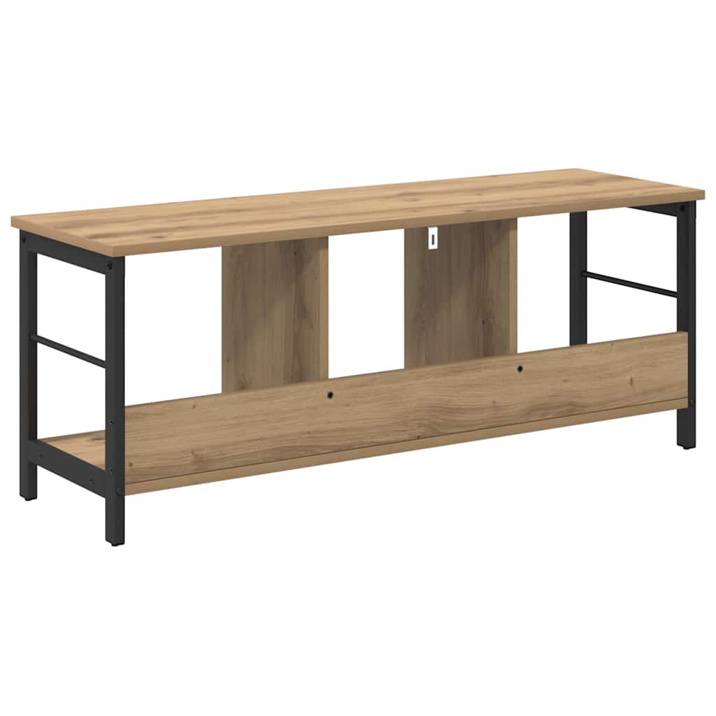 Bookshelf 3-Tier 102 x 32 x 40.5 cm Engineered Wood Artisan Oak