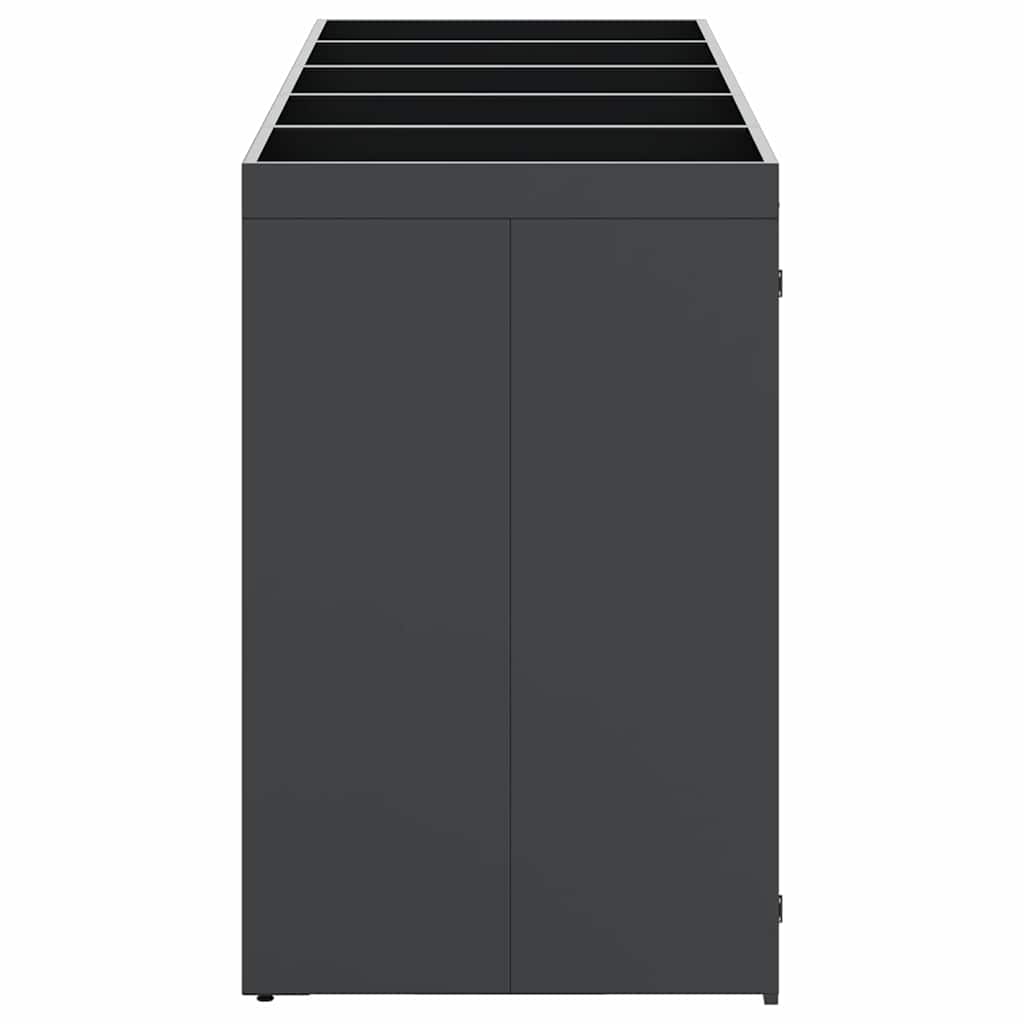 Wheelie Bin Storage for 5 Bins Anthracite 340 x 77.5 x 121.5 cm