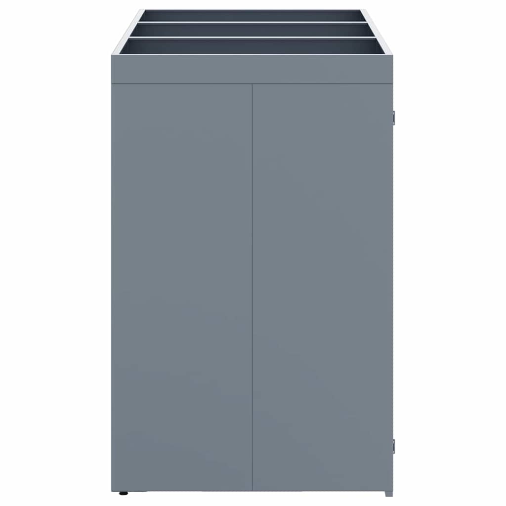 Wheelie Bin Storage for 3 Bins Light Grey 204 x 77.5 x 121.5 cm