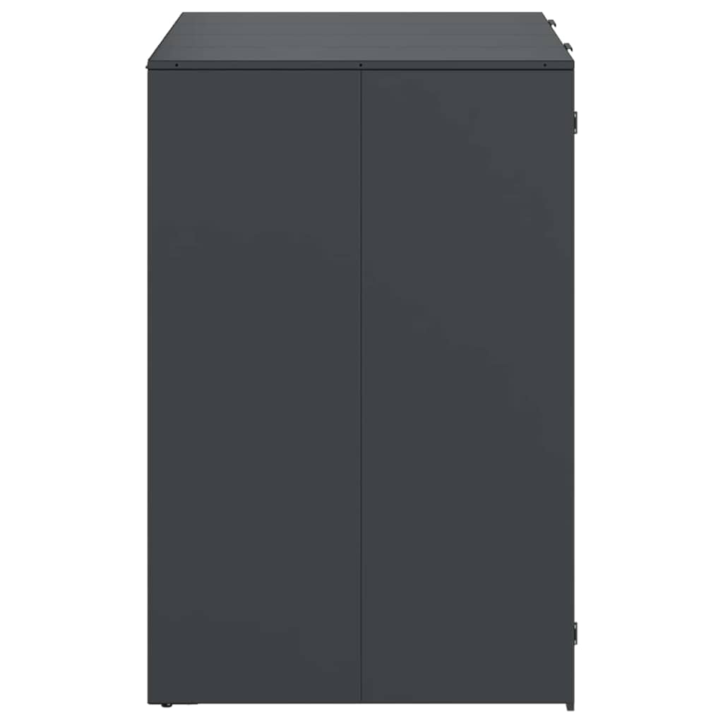 Wheelie Bin Storage for 2 Bins Anthracite 136 x 77.5 x 115.5 cm