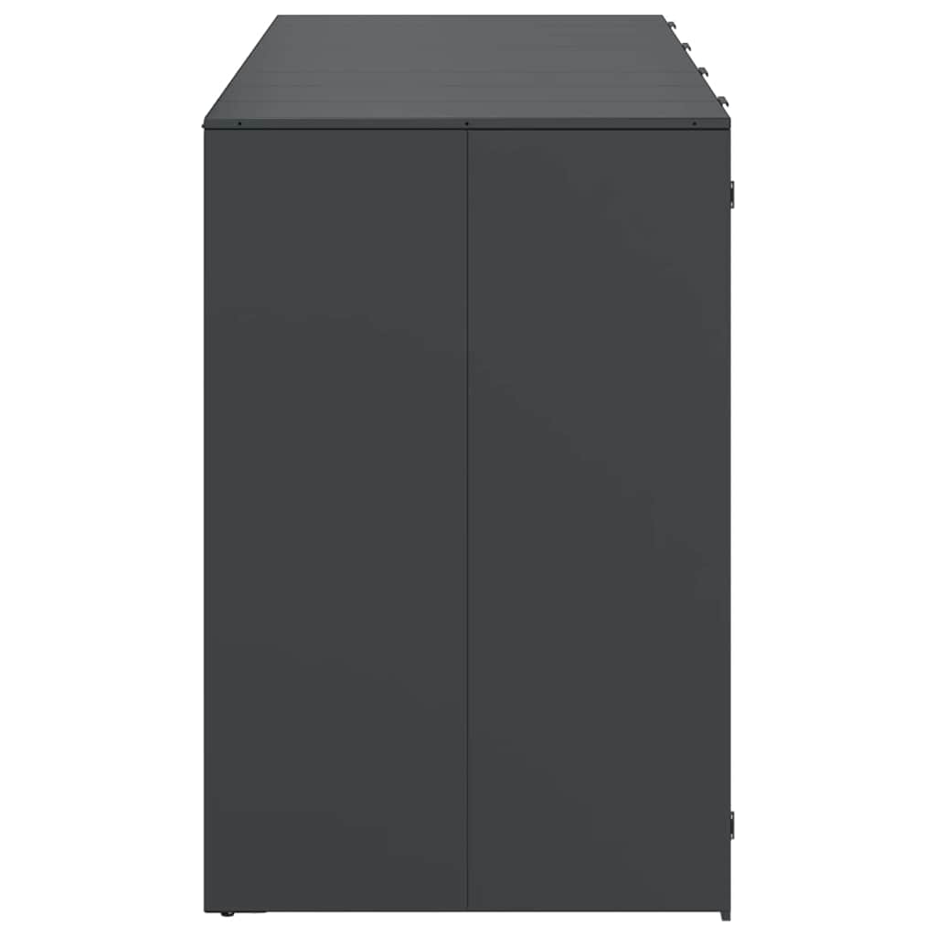 Wheelie Bin Storage for 4 Bins Anthracite 272 x 77.5 x 115.5 cm